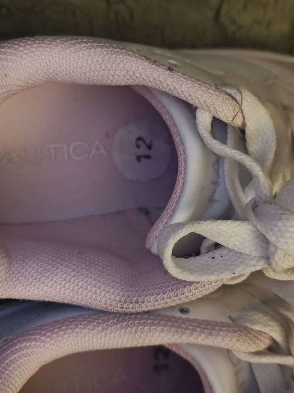 Nautica Pink & White Leather Sneakers